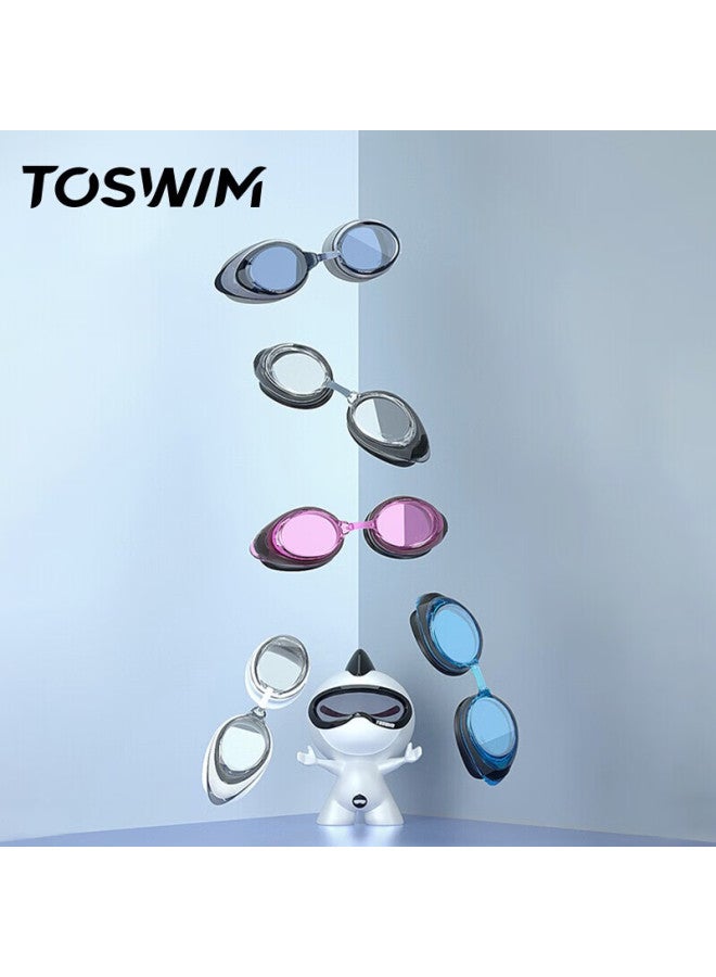 Toswim Swimming Goggles, Waterproof Anti-fog Swim Gl, High-definition Myopia Correction For Men And Women, Large Frame Swim Gl, Ink Fish Black, -3.50 Diopters - Image 2