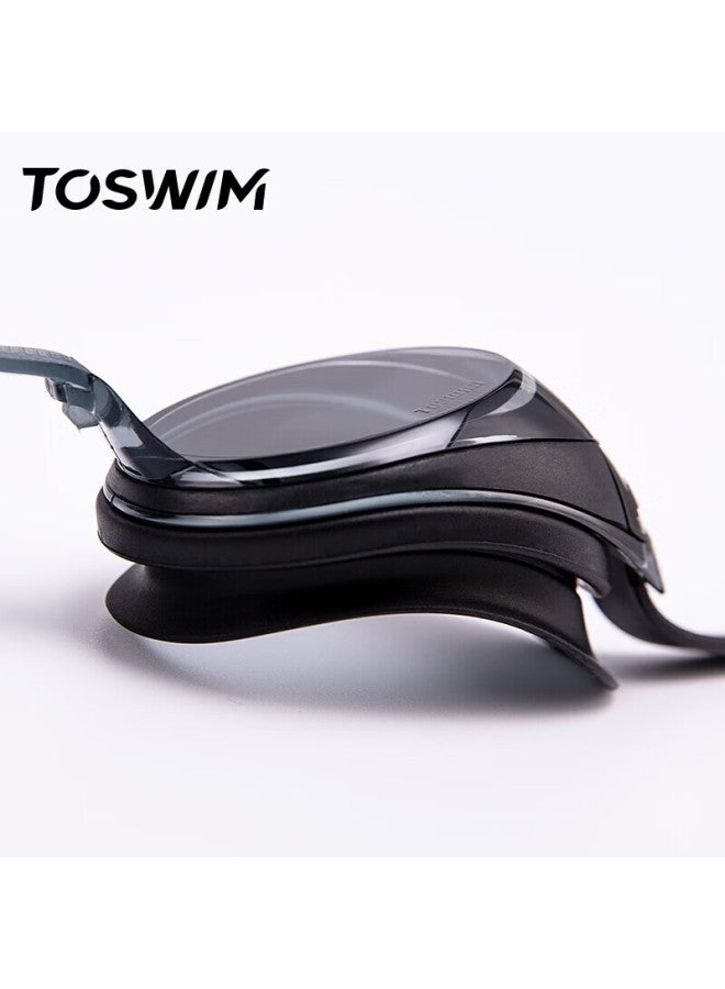 Toswim Swimming Goggles, Waterproof Anti-fog Swim Gl, High-definition Myopia Correction For Men And Women, Large Frame Swim Gl, Ink Fish Black, -3.50 Diopters - Image 3
