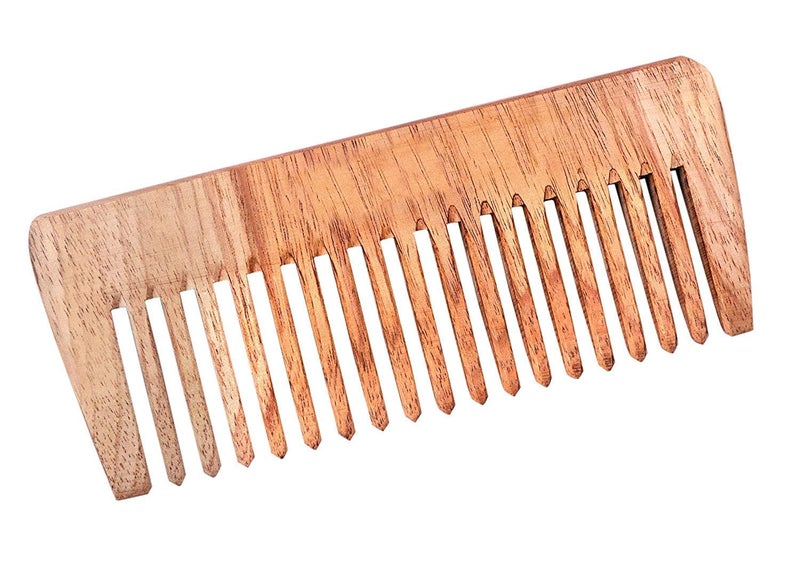 WITSOUL Natural Neem Wood Shower Comb,Anti Dandruff/Eco-Friendly Comb for Men and Women/SET OF 2 - Image 2