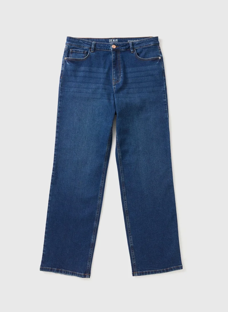 ماتلان Darkwash Straight Leg Jeans