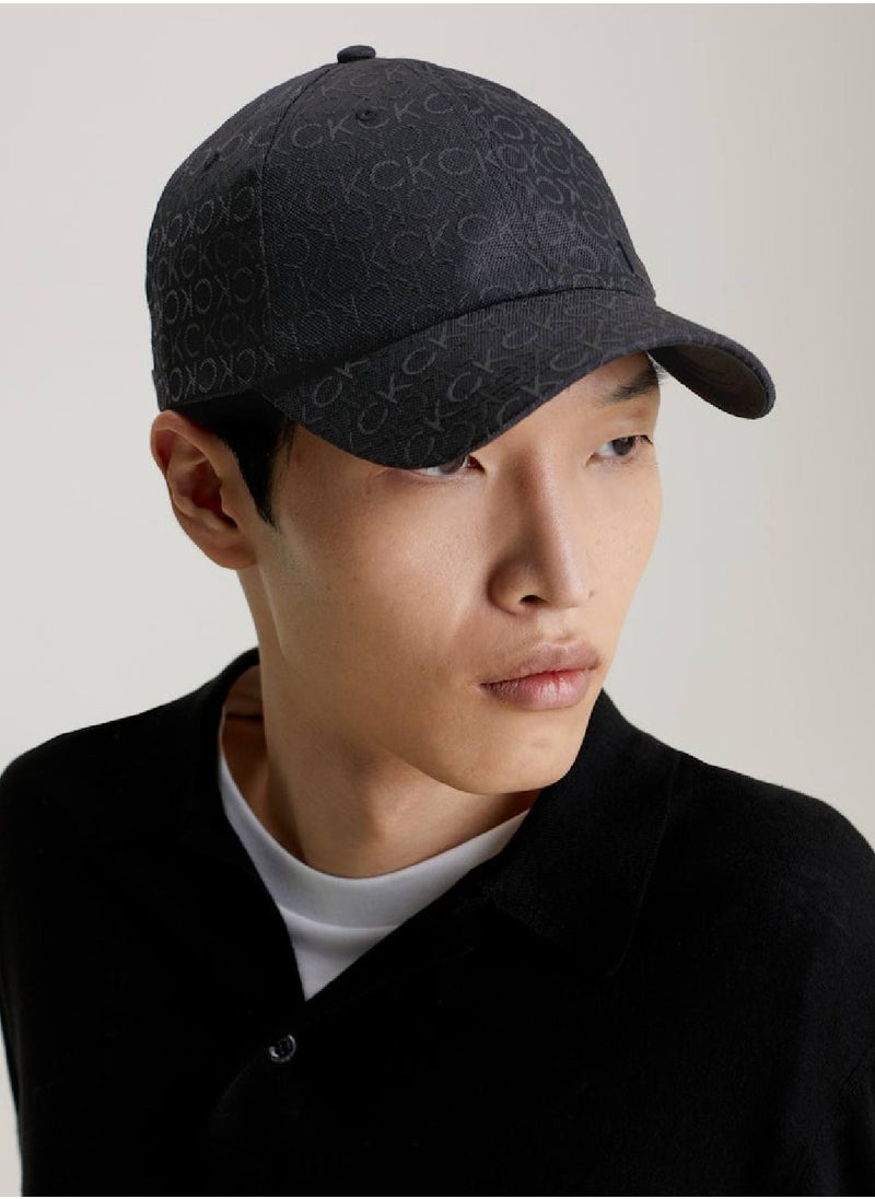 Men's Logo Jacquard Cap -  all-over logo jacquard recycled polyester, Black - pzsku/Z6F43120C11E23B3D0DCAZ/45/_/1723739143/5f68ab0b-52d6-4c28-a818-795e3067f2a7