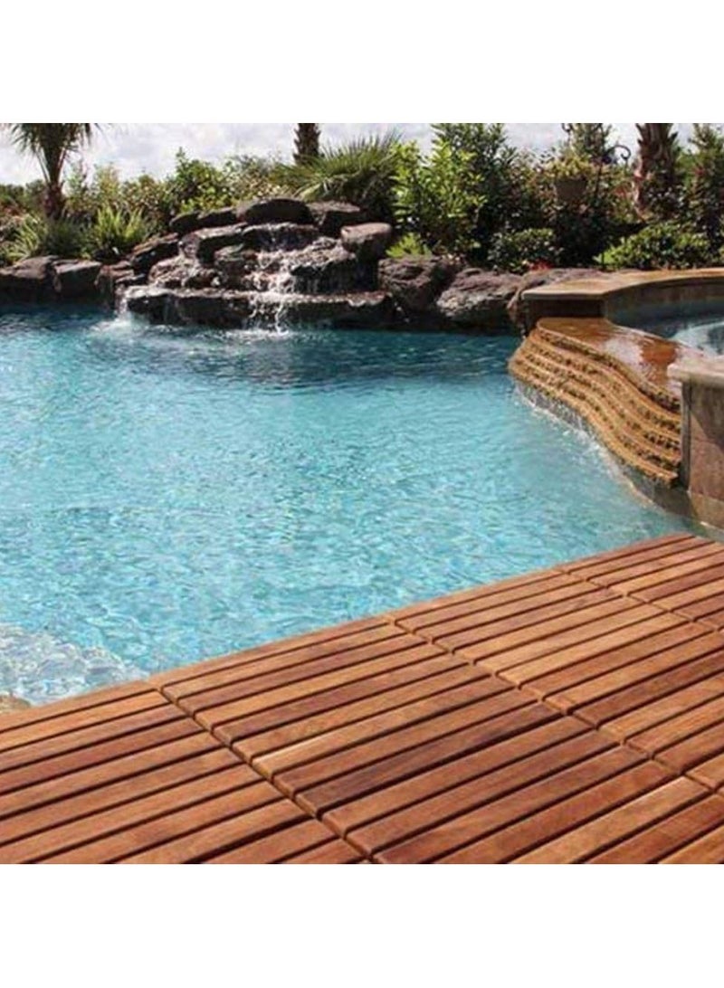 LINGWEI Wooden Decking Tiles 10pcs - Image 2