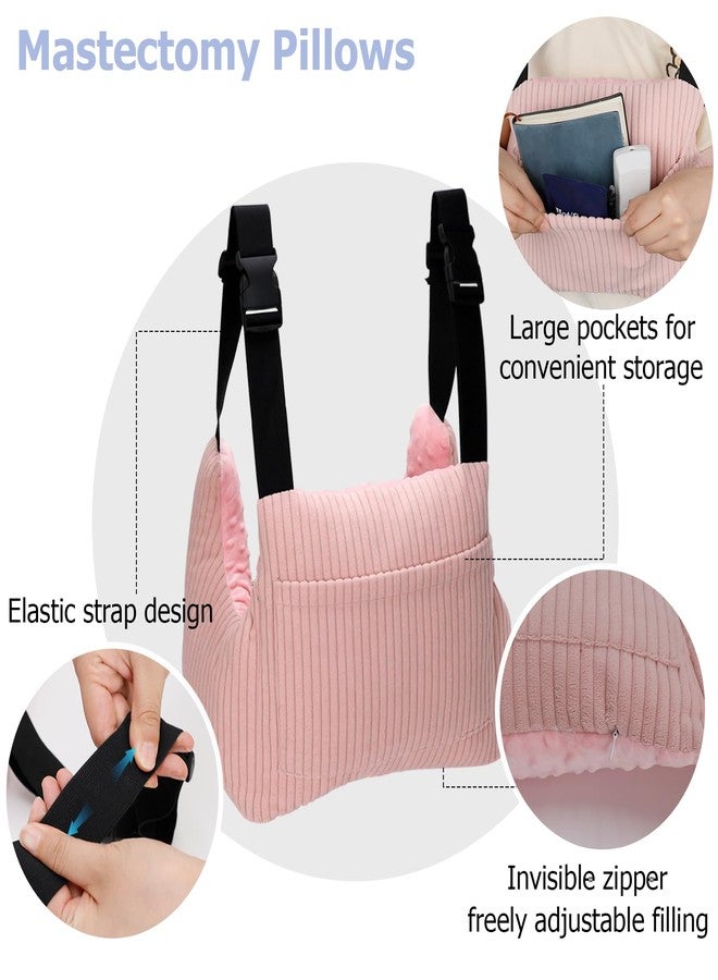 RoamReady Mastectomy Pillows, Post Mastectomy Must Haves, Hysterectomy Pillow Lumpectomy Recovery Supplies, Breast Surgery Pillow, Gifts for Women Help for Recovery and Rest, Pink - Image 5