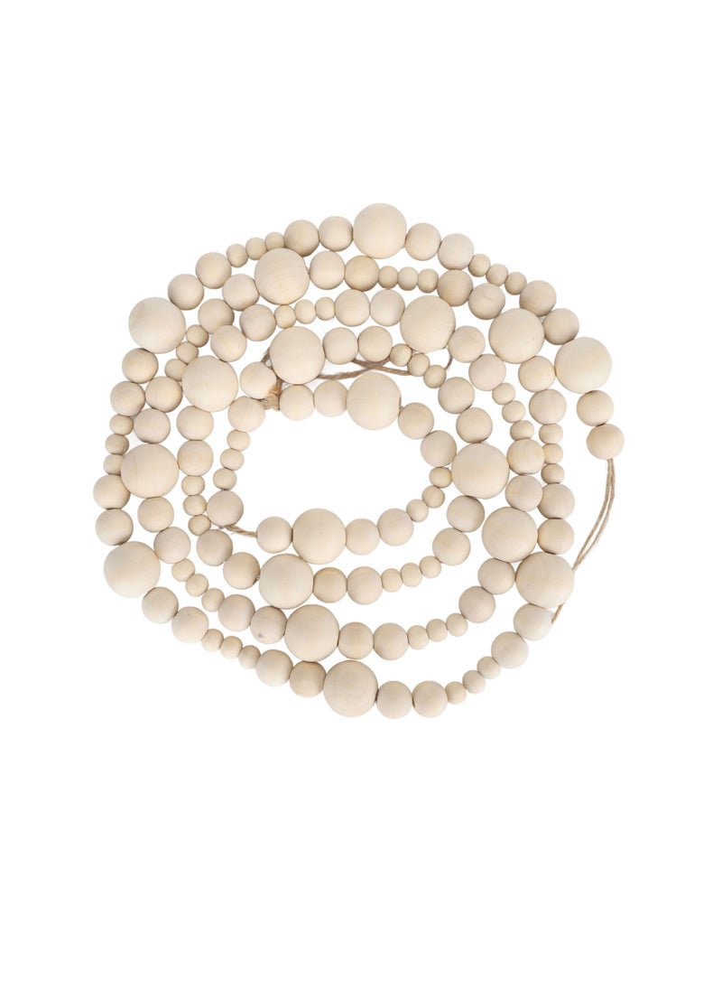 Velaurs Wooden Bead Garland 7.2 Feet, Handmade Crafts, Home Decor Crib Wooden Bead Decoration  - Image 2