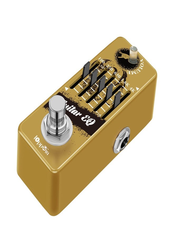 IOppWin Guitar Pedals, 5-Band Guitar Graphic Equalizer Pedal with Master Level Control - True Bypass & Metal Shell - Image 1