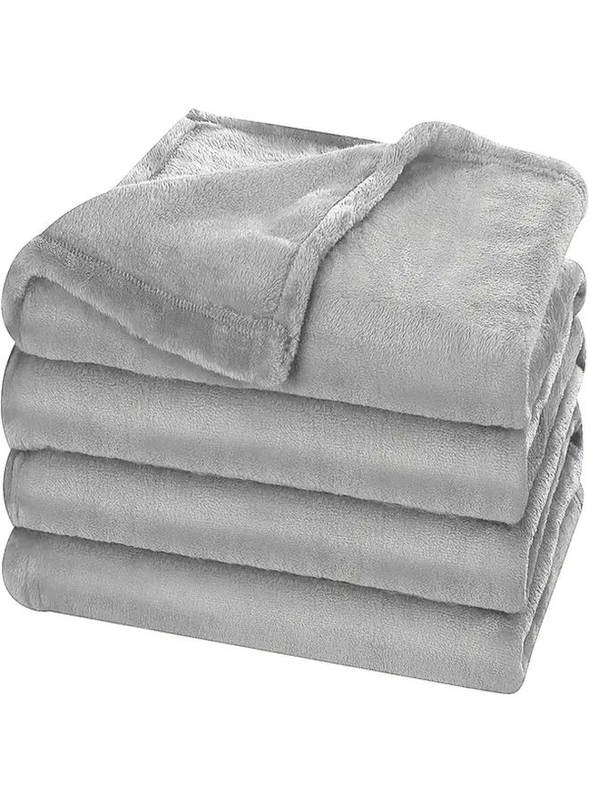 Purple Microfiber Fleece Throw Blanket Ultra Soft Lightweight All Season Comfort 59x79 Inch - Image 3