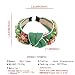 QTMY Rhinestone Crystal Wide Headbands Knot Turban Fashion Vintage Hairband Elastic Hair Hoops Hair Accessories for Women Girls (Green) - Image 3