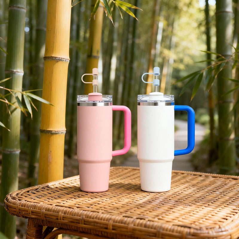 DEWJDFSC 6PCS Silicone Straw Covers Caps Compatible with Stanley 30&40 Oz Tumbler Accessories Simple Straw Toppers Reusable Caps for Stanley Cup 10mm 0.4in Straws (Colorful 1) - Image 5