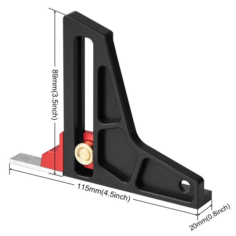 TOOLCOOL Height Gauge Depth Gauge Woodworking Tool Setting Gauge Setup Blocks for Table Saw Router Table Drill Press Bandsaw - Imperial - Image 4