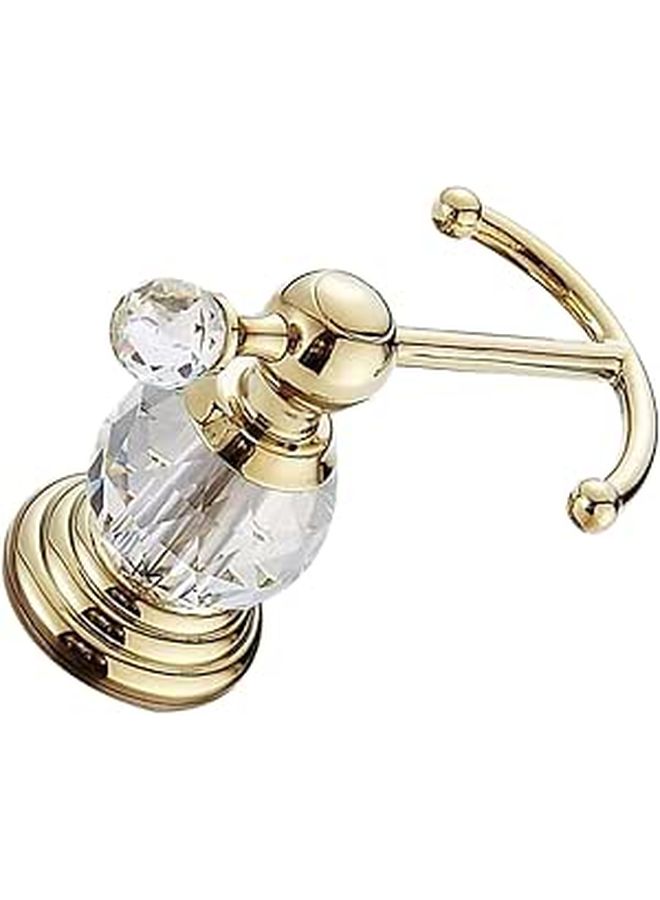 Gold Wall Hook Decorative Towel Storage Punch Free Metal For Bathroom Kitchen Closet Multipurpose Rack - Image 1