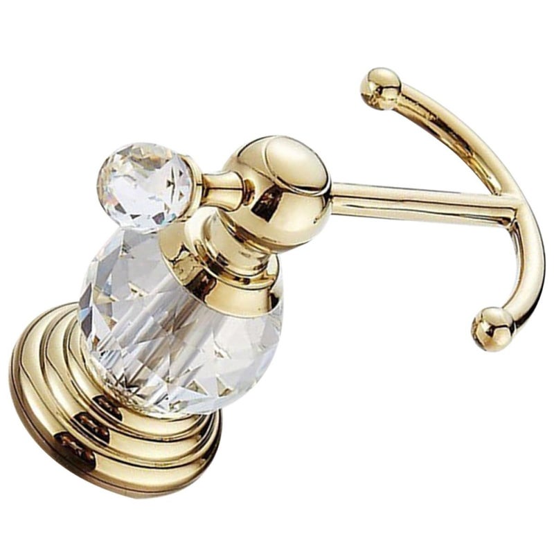 Gold Wall Hook Decorative Towel Storage Punch Free Metal For Bathroom Kitchen Closet Multipurpose Rack - Image 2