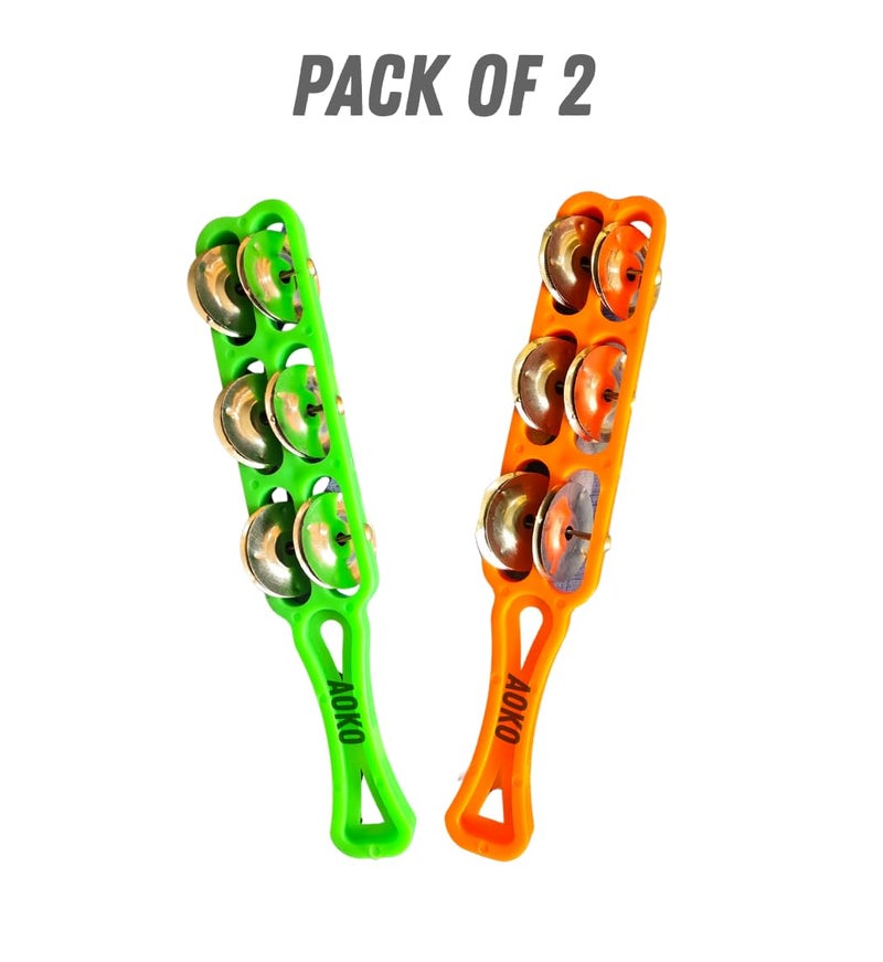 AOKO صنوج خرتال اليدوية مع المنجيرات، آلة إيقاعية هندية تقليدية، 2 زوج - Image 3