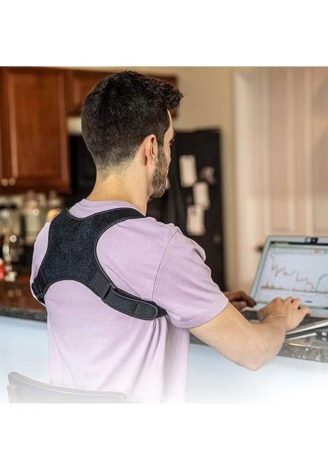 Hicomony The back belt for posture correction and shoulder straightening is made of strong, breathable and comfortable material  - Image 2