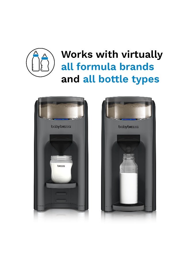 Baby Brezza Being a new mom means learning how to balance a baby on one hip and time on the other. Save 30 minutes a day with the Baby Brezza Formula Pro Advanced Baby Formula Dispenser. Our baby bottle maker machine automatically mixes, heats, and dispenses powder formula instantly. This new, more advanced model mixes baby formula and water to the perfect consistency if used properly. Our baby formula maker offers airtight formula storage and a customisable mixing system with 3 temperature settings to make bottles from 2 to 10 ounces. It’s all digital and easy to use and can even dispense water only. It’s quick to set up and simple to clean. - Image 4