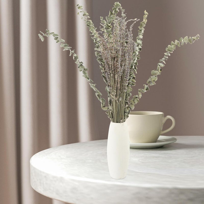Dried Lavender Bunch and Eucalyptus Leaf Stems Bouquet, Natural Preserved Flowers for Home Décor, Aromatherapy Fragrance, Wedding and Vase Decoration, 12 Eucalyptus Leaves with 40g - Image 5