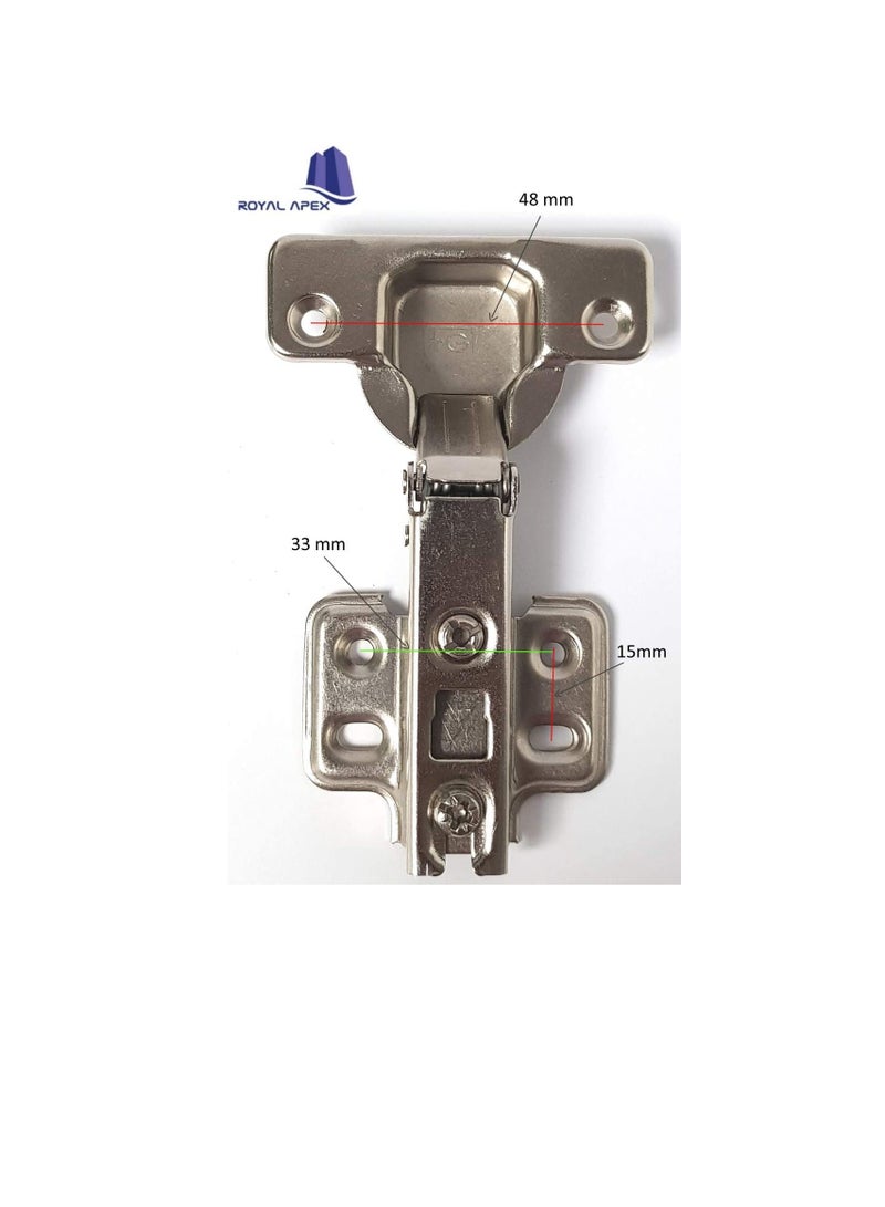 110 Degree Angle Adjustable Stainless Steel Cabinet Door Concealed Cabinet Hinge Full Overlay Half Overlay Inset Hinges (2, Full Overlay) - Image 3