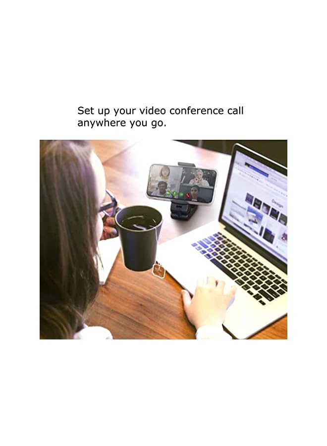 Green Tiger Universal Airplane in Flight Phone Mount. Handsfree Phone Holder for Desk with Multi-Directional Dual 360 Degree Rotation. Pocket Size Travel Essential Accessory for Flying. - Image 3