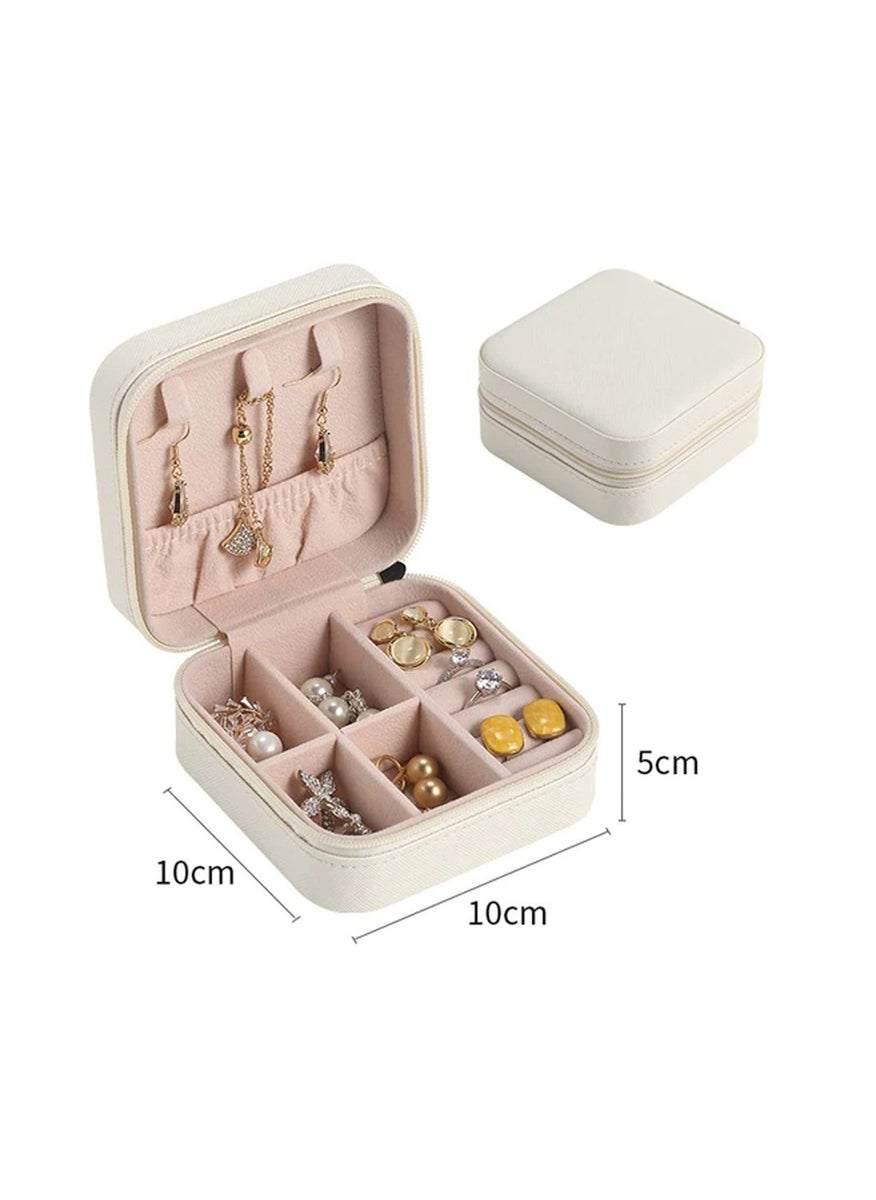ÇLK Accessories - Organizer Takı Kutusu Takı Saklama Kutusu Küpe Kolye Yüzük Seyahat Takı Kutusu TAKIKUTUSU01 Pembe - Image 1