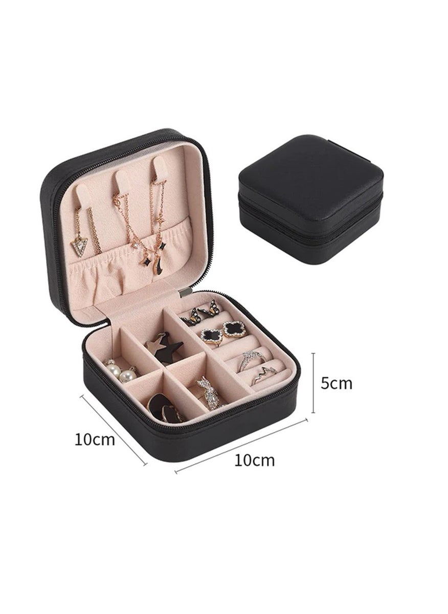 ÇLK Accessories - Organizer Takı Kutusu Takı Saklama Kutusu Küpe Kolye Yüzük Seyahat Takı Kutusu TAKIKUTUSU01 Pembe - Image 1