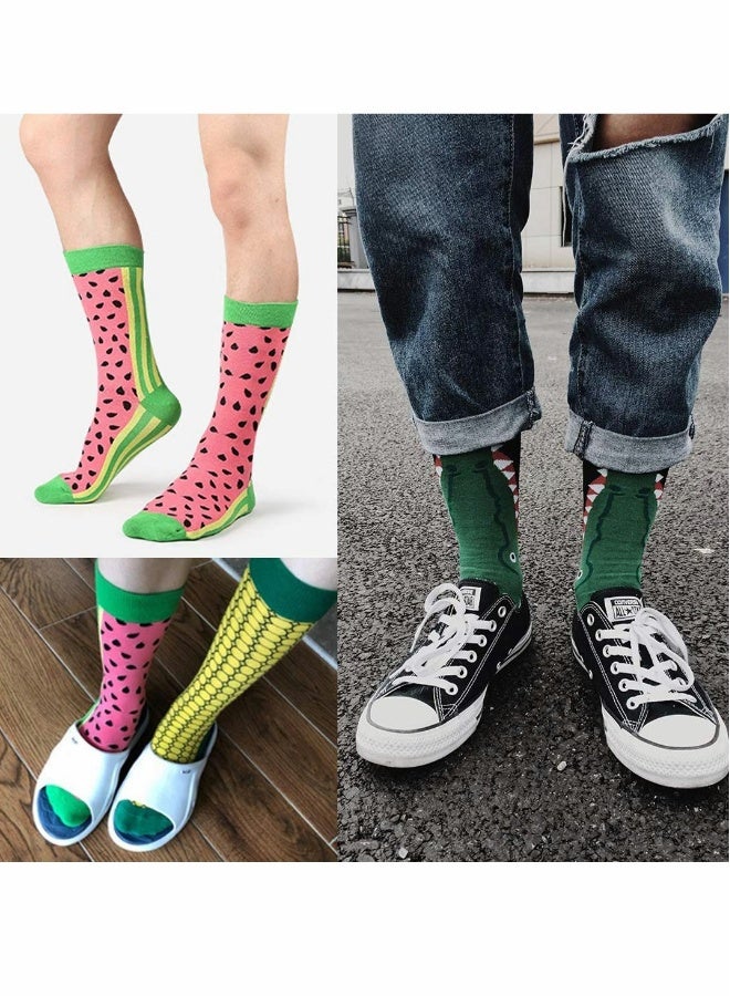 Funny Socks for Women Men, 6 Pcs Winter Crazy Fun Crew Novelty Fashion Casual Dress Socks, Trend Hip Hop Colourful Compression Socks - Image 2