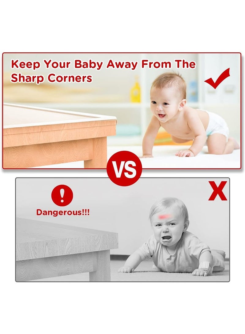 بيروي 2 متر*2 قطعة شريط ممتص للصدمات لسلامة الأطفال، شريط ممتص للصدمات في زاوية طاولة الأطفال، إجمالي 4 أمتار - Image 5