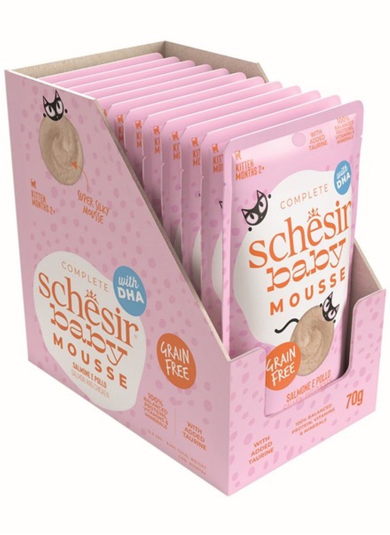 Schesir Baby Mousse Kitten - Salmon And Chicken 70g (12 Pouch) - pzsku/Z6F445290B6EFA83A79BCZ/45/_/1725318067/0d437938-ec5c-46b9-a9ad-82d2967dbe3a