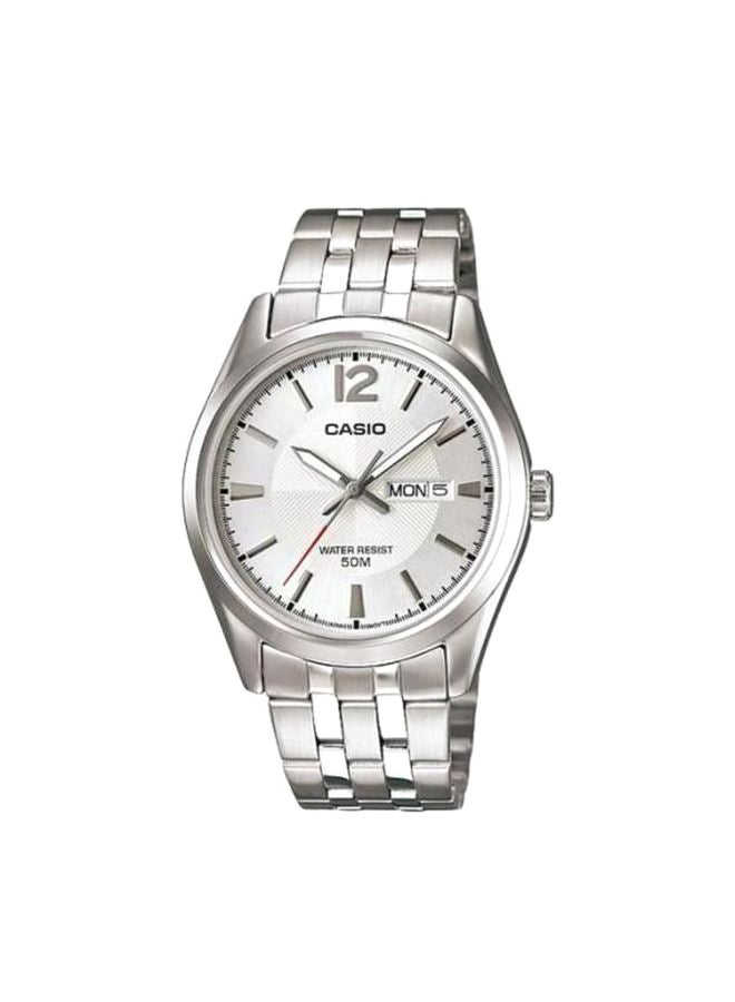 CASIO Men Enticer Analog Watch MTP-1335D-7A - 38 mm - Silver - Image 1
