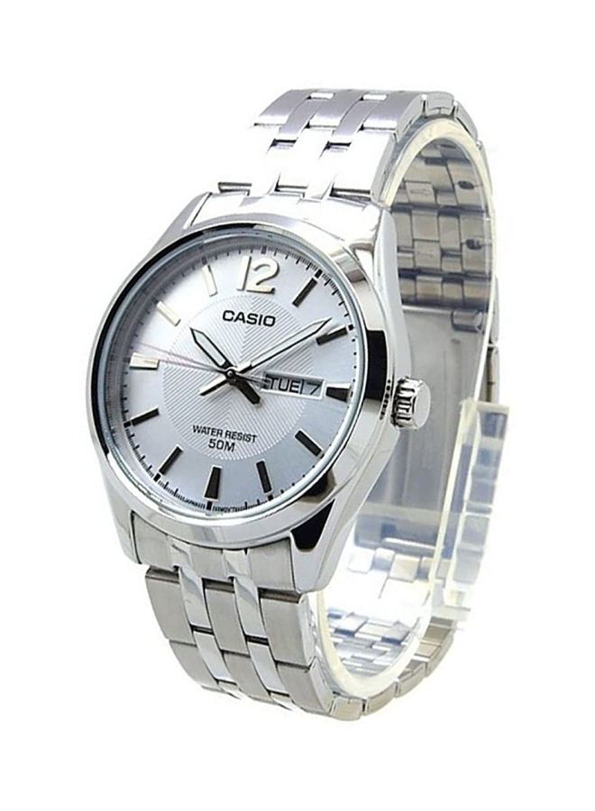 CASIO Men Enticer Analog Watch MTP-1335D-7A - 38 mm - Silver - Image 3
