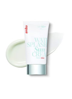 Espoir Espoir Water Splash Sun Cream Fresh Cica 2 oz SPF50 PA  Moisturizing and Soothing Vegan Sun Block Skin Care with Green Tea Cica  Substitute Sunscreen for BB Cream  Korean Base Makeup 