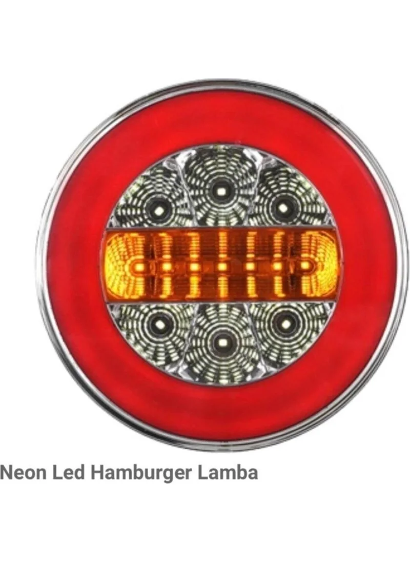 Ec Shop Çeray Neon LED Round Hamburger Lamp 24V