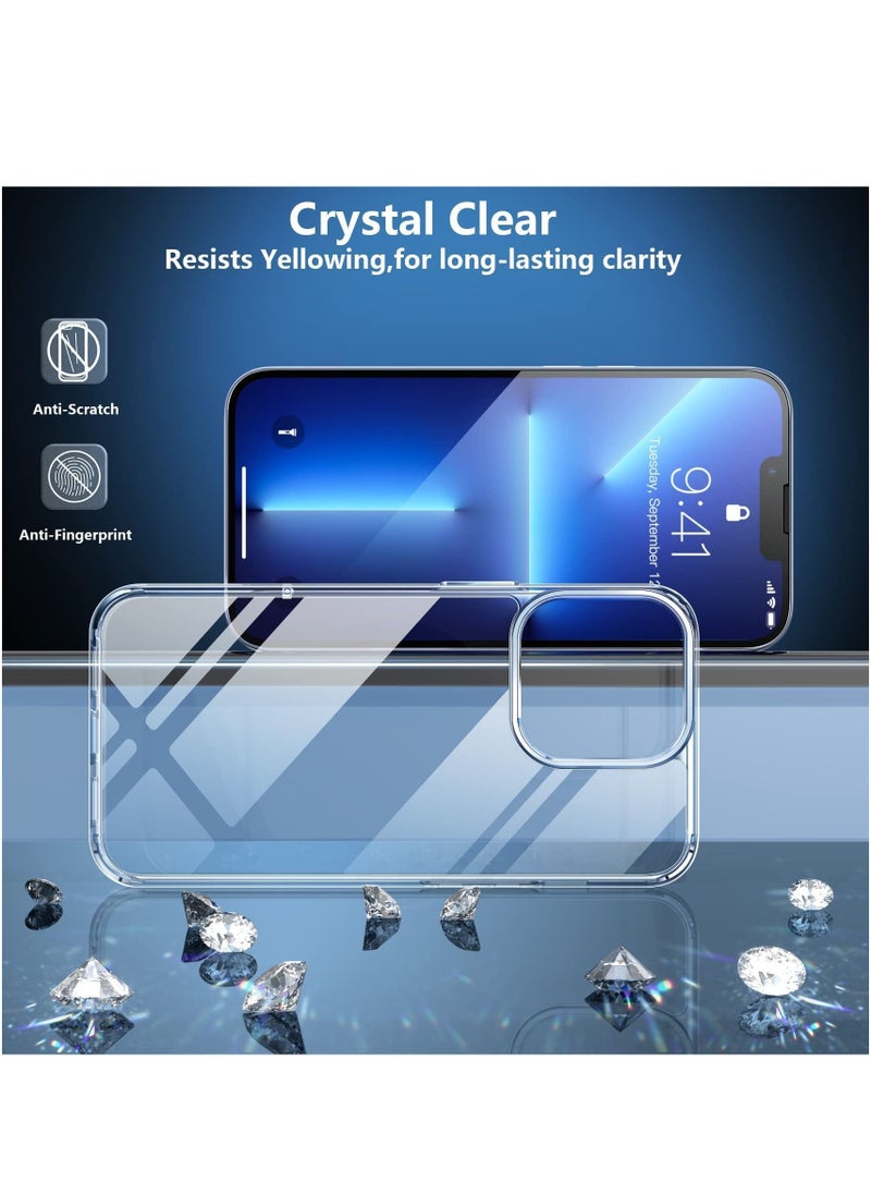BORTONY - iPhone 14 Pro Max Clear Case Cover, Non Yellowing Drop Protection Slim Thin Anti-Scratch Protective Case Cover for Apple iPhone 14 Pro Max 6.7 inch - Image 1