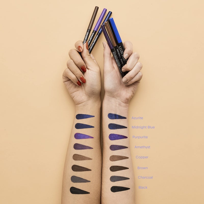 Marcelle 2-in-1 Retractable Eyeliner, Brown, Waterproof, Easy-To-Smudge, Smokey Eye, Long-Lasting 12h, Fragrance-Free, Hypoallergenic, Cruelty-Free, 0.31 g - Image 3