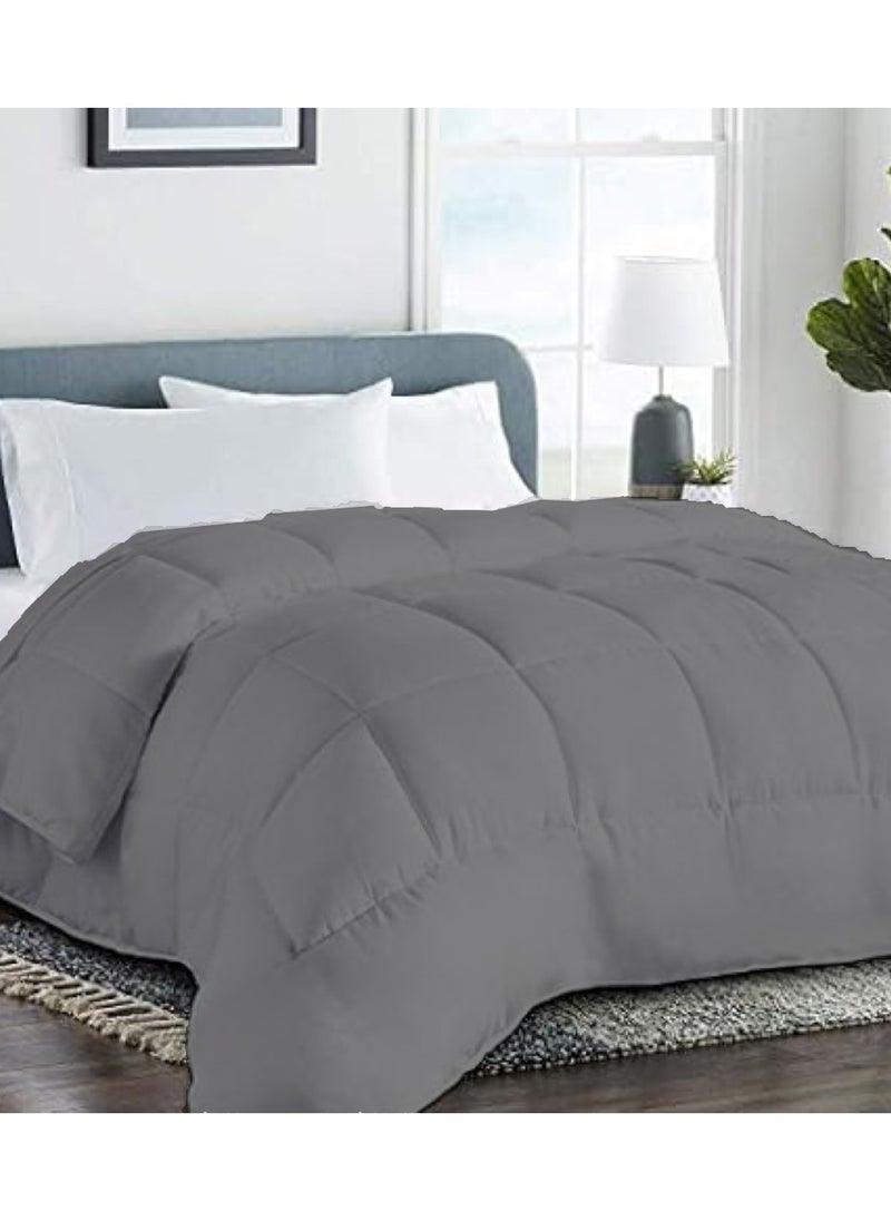 MAXQON Duvet Comforter Microfiber for King/Queen Size Mattress 150x200, 200x220, Color Grey  - Image 3
