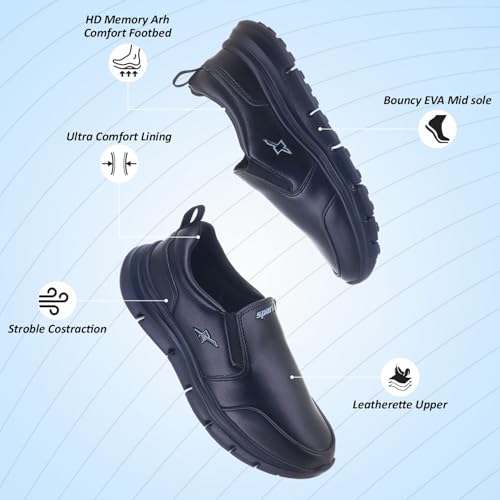 SPARX Sports Shoes SM-9086 Black for Men - Image 3