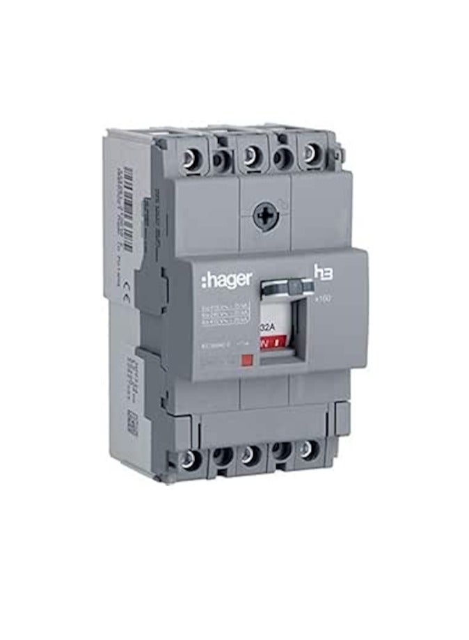 Hager Moulded Case Circuit Breaker 32A TP (MCCB) 25KA-Made in EU