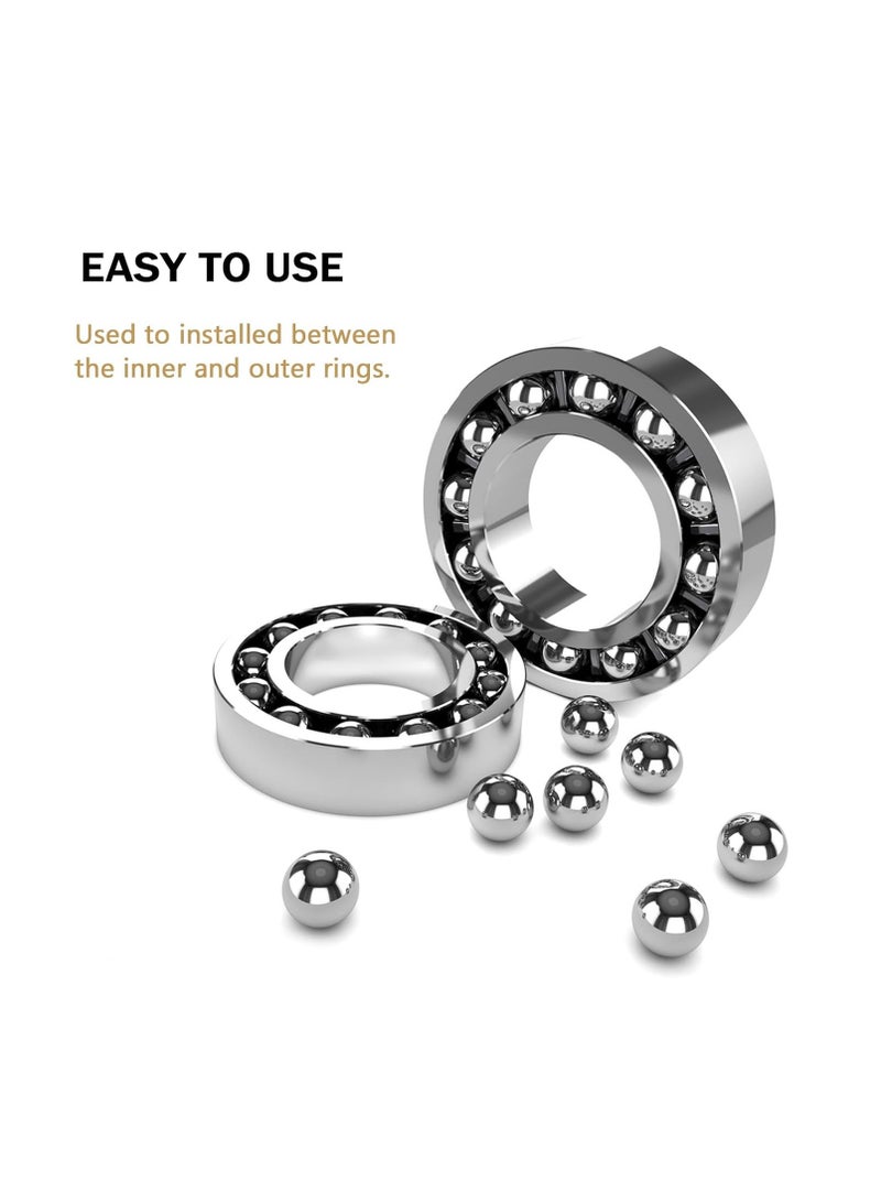 GNAFOTU 620Pcs Ball Bearings,Stainless Steel Bearings Balls Set,12 Sizes Metric Precision Metal Bearing 1-8 mm,for Bicycle Wheels, Skateboard Bearings, Paint Mixing - Image 3