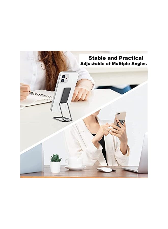 KASTWAVE Grip Phone Holder Magnetic Phone Grip Holder Stand Finger Kickstand, Tablet Stands, Ultra-Thin 360° Rotation Phones Back Grip Foldable for Hand/Bed Universal Magnetic Car Mount – Metal Black - Image 5