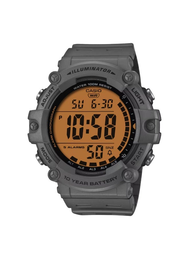 Casio Digital Grey Resin Strap Men's Watch AE-1500WHC-8AVDF - Image 1