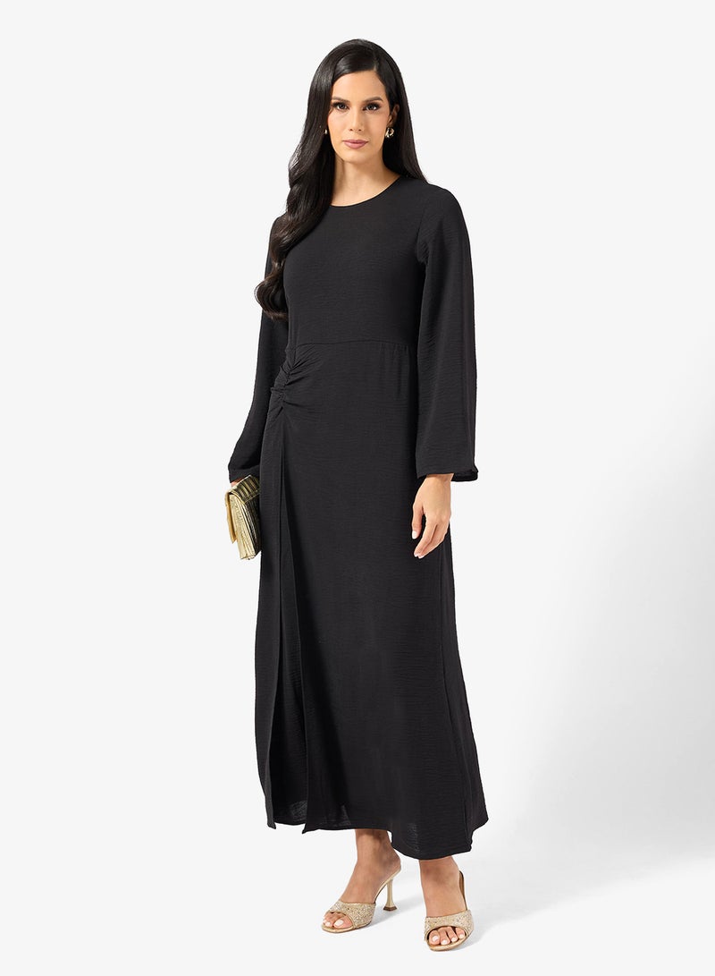 Khizana Sniched Waist Dress With Back Tie - Image 1