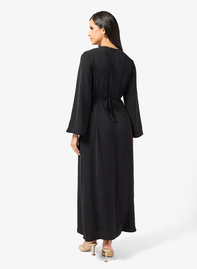 Khizana Sniched Waist Dress With Back Tie - Image 2