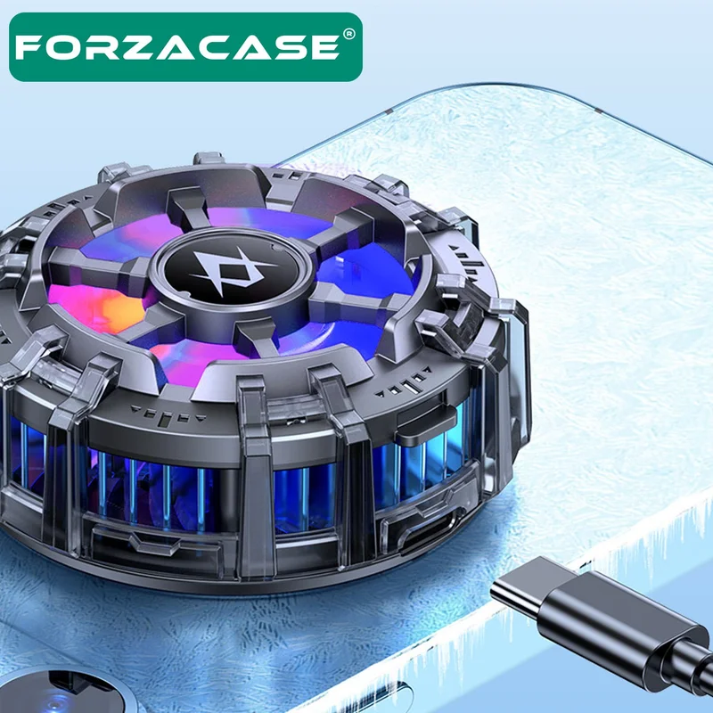 Forzacase 5000 Rpm Wired Lighted Magnetic Tablet and Phone Cooler Anti-Heat Fan - FC600