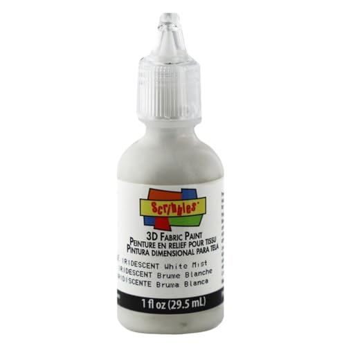 Scribbles 13903 3D Fabric Paint Shiny White