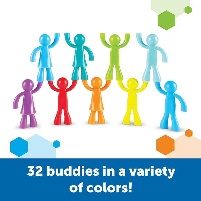 Learning Resources Buddy Builders, Fine Motor, Hand Eye Coordination Toy, 32 Pieces, Ages 3+ - Image 4