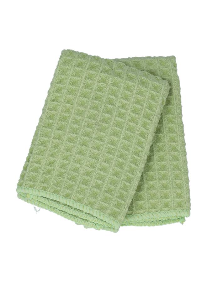 HARMAN 2-Piece Kitchen Towel Waffle Green 30 X 30Cm - Image 1