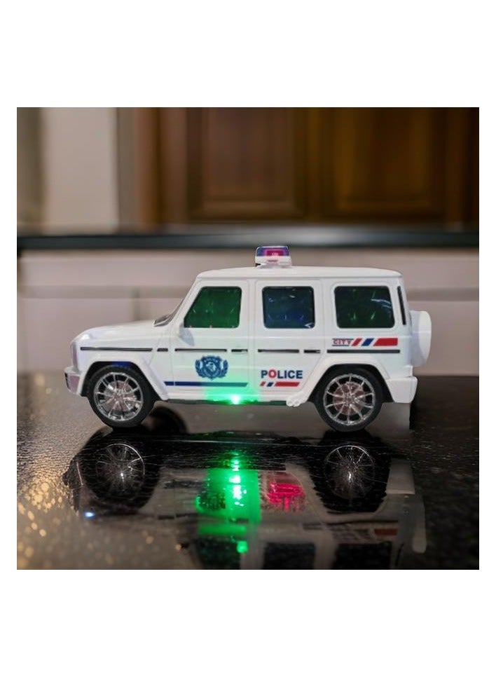 لعبة جيب الشرطة للأطفال - سيارة شرطة رياضية متعددة الاستخدامات واقعية مزودة بأضواء وأصوات - مجموعة لعب نموذجية متينة لسيارة شرطة للأولاد والبنات - لعبة ممتعة للاستخدام الداخلي والخارجي - Image 2