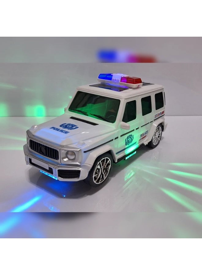 لعبة جيب الشرطة للأطفال - سيارة شرطة رياضية متعددة الاستخدامات واقعية مزودة بأضواء وأصوات - مجموعة لعب نموذجية متينة لسيارة شرطة للأولاد والبنات - لعبة ممتعة للاستخدام الداخلي والخارجي - Image 5