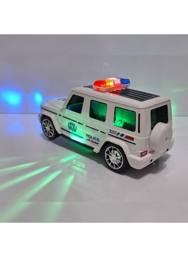 لعبة جيب الشرطة للأطفال - سيارة شرطة رياضية متعددة الاستخدامات واقعية مزودة بأضواء وأصوات - مجموعة لعب نموذجية متينة لسيارة شرطة للأولاد والبنات - لعبة ممتعة للاستخدام الداخلي والخارجي - Image 4