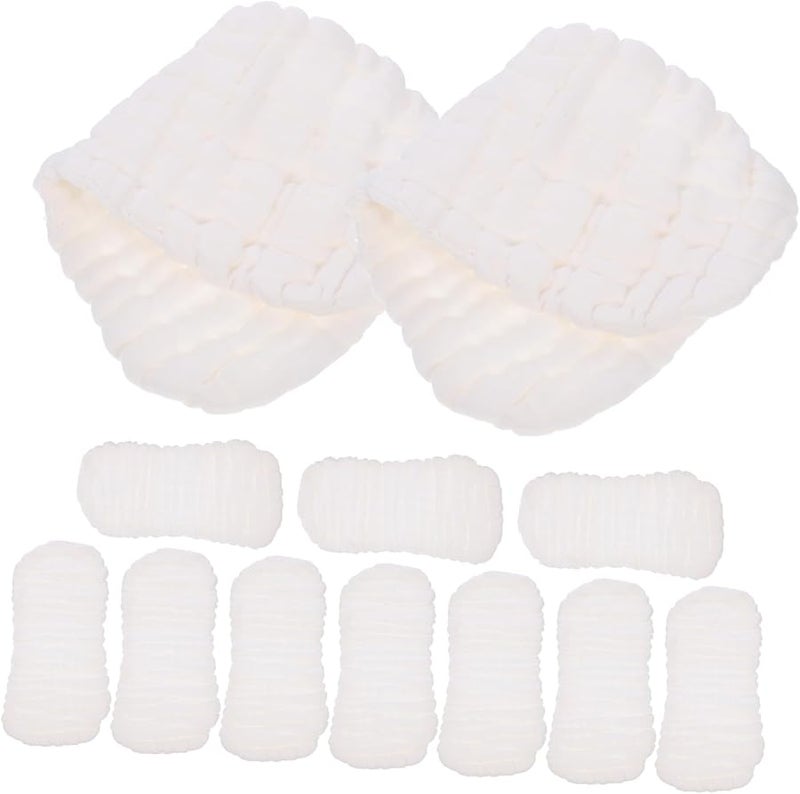 10Pcs Reusable Peanut Shaped Cloth Diaper Liners Breathable Washable Leak Prevention - Image 1
