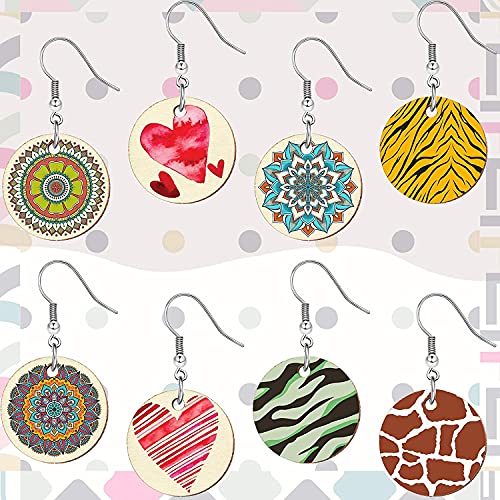 PD Craftozone 10 Pcs Round Shaped Unfinished Pine Wooden MDF 2.1 inch Discs for Key chain, Earring Ornaments Slices Crafts, Xmas Holiday Hanging Decorations, Painting Wood Craft, Decoupage MDF Plains, Resin Art Work - Image 5