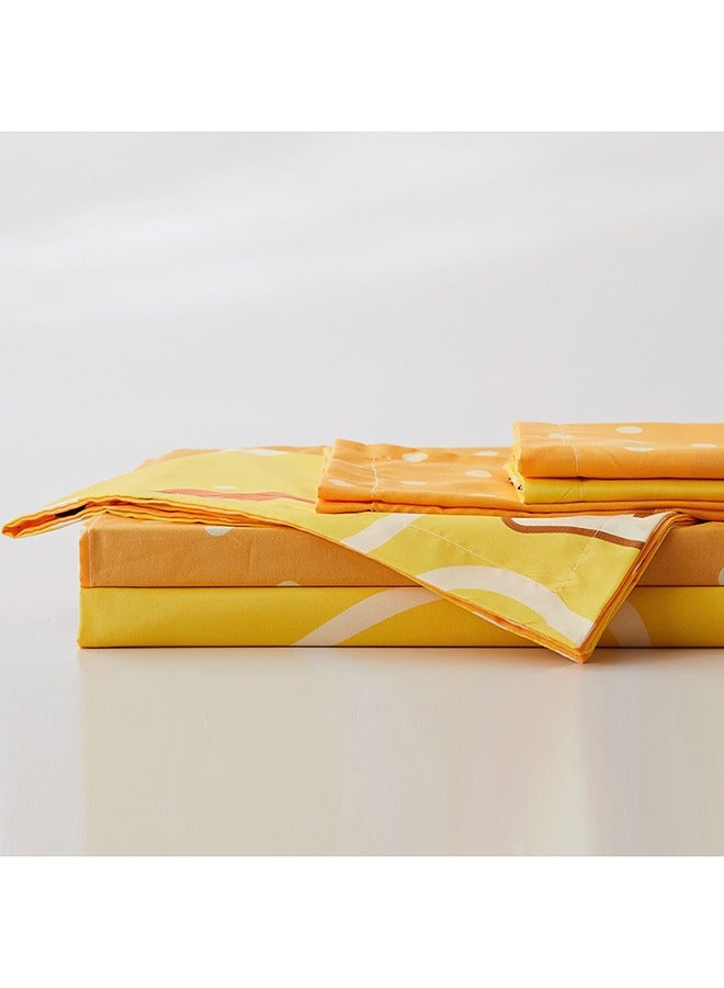 طقم غطاء لحاف مطبوع مكون من 6 قطع بحجم كامل، غطاء لحاف ناعم من الألياف الدقيقة مع غطاء وسادة بسحاب بنمط جزر - Image 3